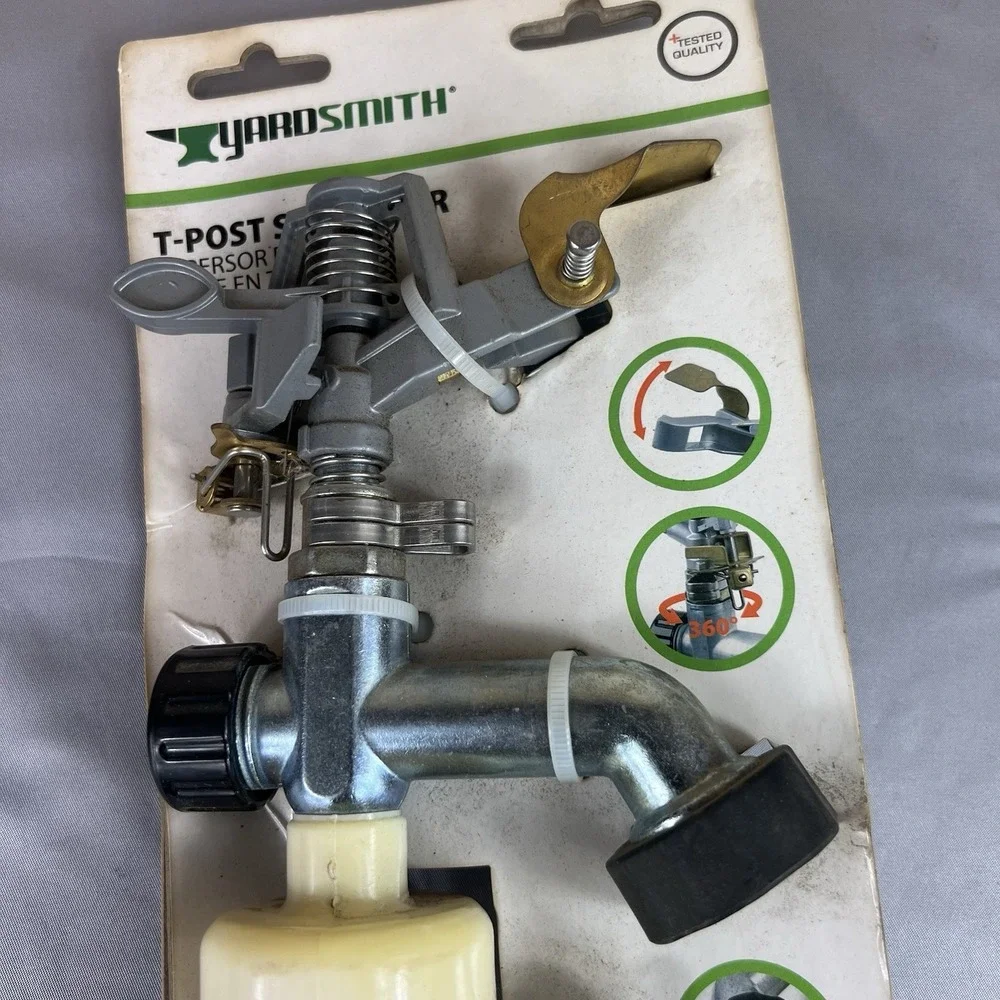 Lot of 4 Yardsmith & Project Source 6400 Sq Ft T-Post Lawn Sprinklers 2626673